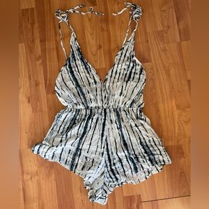 $1 Sale - Tie Dye Romper Cover Up - Size M